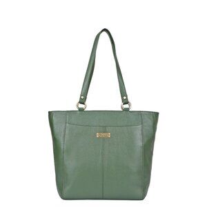 Olive Green Tote Bag for Women – Genuine Leather Shoulder Handbag For Daily Use